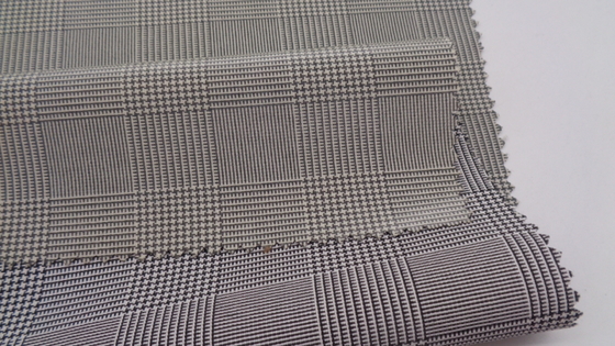 Windproof TPU Coated Plover Bird Cube Polyester Jacket Fabric 212G